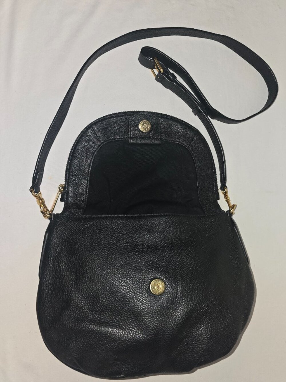 Marc by Marc Jacobs Classic Q Natasha Black Leather Crossbody Bag M0009408 - Picture 14 of 15